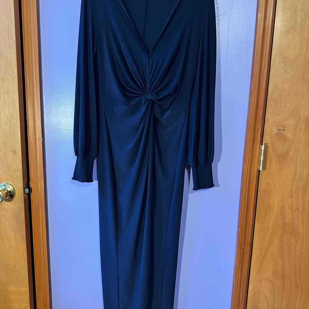 Elegant Navy Blue Dress